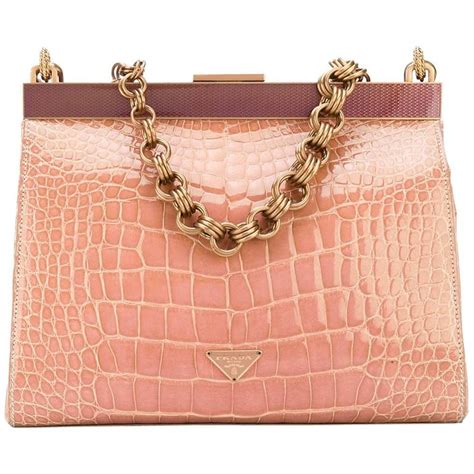 pink alligator prada purse|Prada bag re edition.